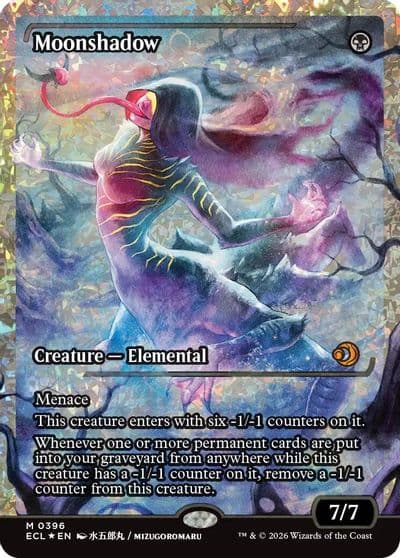 Moonshadow 0396 Showcase Fracture Foil Lorwyn Eclipsed Magic card