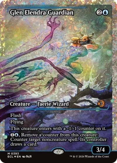 Glen Elendra Guardian 0393 Showcase Fracture Foil Lorwyn Eclipsed Magic card