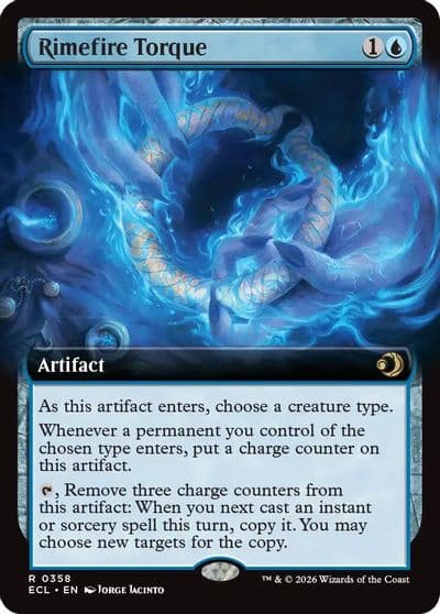 Rimefire Torque Extended Art Lorwyn Eclipsed Magic card