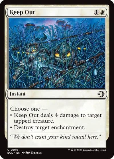 Keep Out Lorwyn Eclipsed Magic card