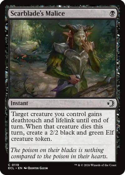 Scarblades Malice Lorwyn Eclipsed Magic card