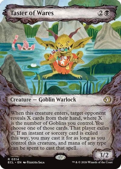 Taster of Wares Showcase Lorwyn Eclipsed Magic card