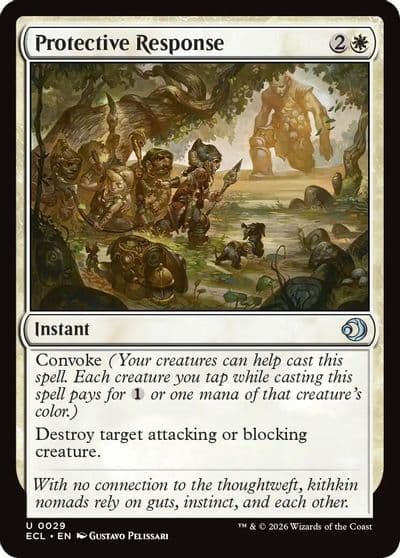 Protective Response Lorwyn Eclipsed Magic card