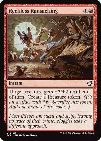 Reckless Ransacking Lorwyn Eclipsed Magic card