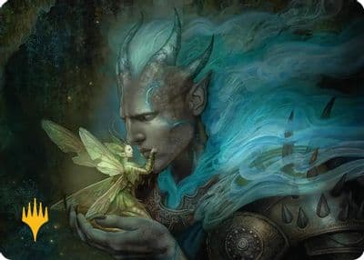 Run Away Together Art Card Gold Stamped Planeswalker Symbol Art Series: Lorwyn Eclipsed Magic card