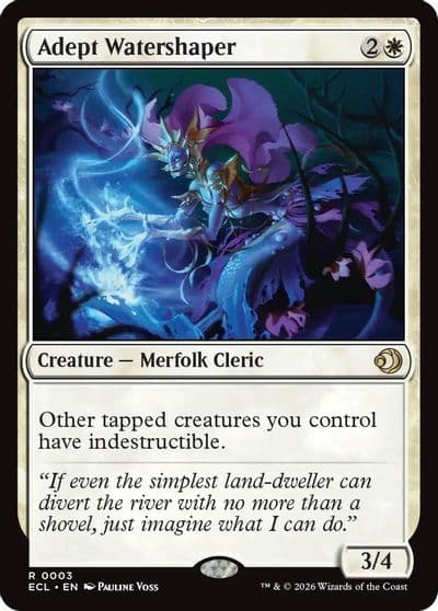 Adept Watershaper Lorwyn Eclipsed Magic card
