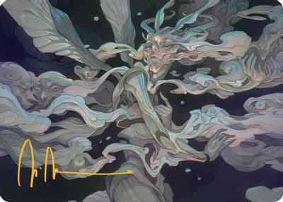 Temporal Cleansing Art Card Gold Stamped Signature Art Series: Lorwyn Eclipsed Magic card