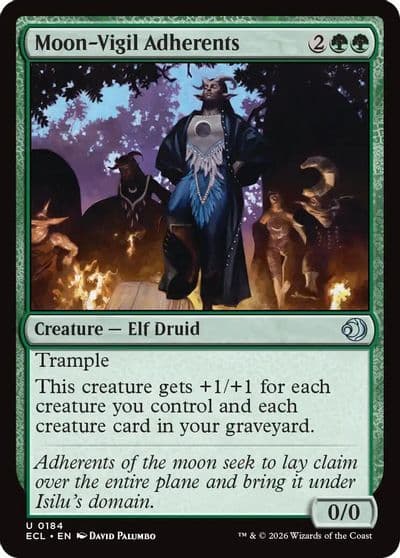 Moon Vigil Adherents Lorwyn Eclipsed Magic card