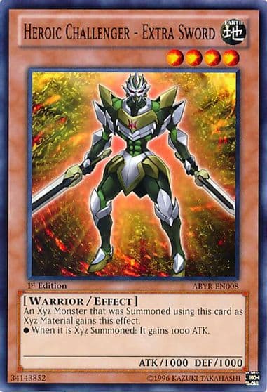 Heroic Challenger Extra Sword Abyss Rising Yu-Gi-Oh! card