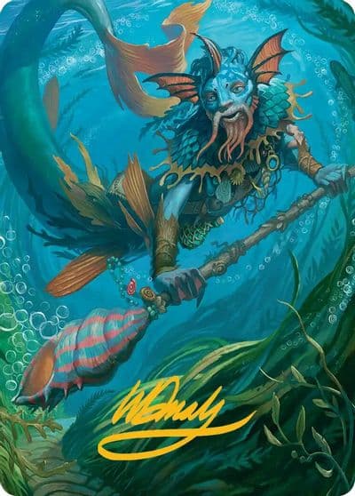 Sygg Wanderwine Wisdom Art Card Gold Stamped Signature Art Series: Lorwyn Eclipsed Magic card