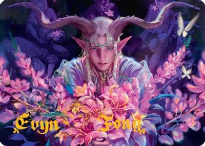 Dawnhand Eulogist Art Card Gold Stamped Signature Art Series: Lorwyn Eclipsed Magic card