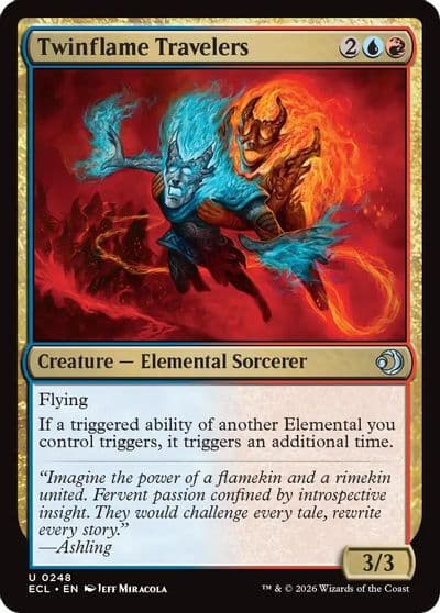 Twinflame Travelers Lorwyn Eclipsed Magic card