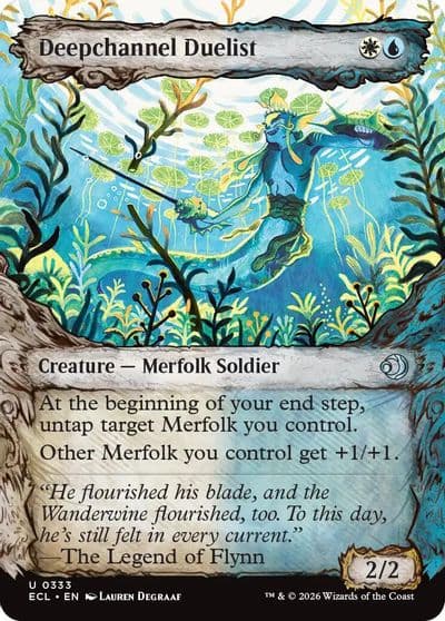 Deepchannel Duelist Showcase Lorwyn Eclipsed Magic card