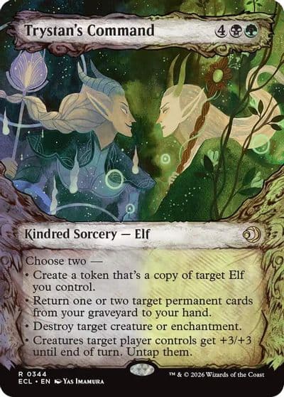 Trystans Command Showcase Lorwyn Eclipsed Magic card