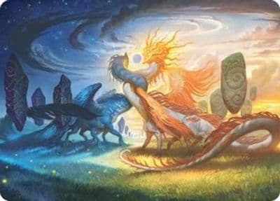 Celestial Reunion Art Card 19 54 Art Series: Lorwyn Eclipsed Magic card