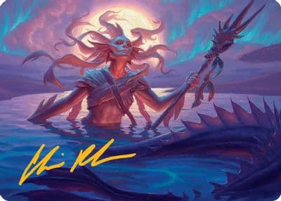 Eclipsed Merrow Art Card Gold Stamped Signature Art Series: Lorwyn Eclipsed Magic card
