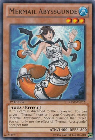 Mermail Abyssgunde Abyss Rising Yu-Gi-Oh! card