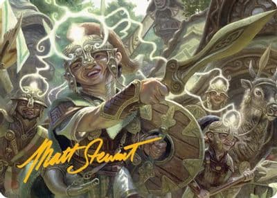 Thoughtweft Lieutenant Art Card Gold Stamped Signature Art Series: Lorwyn Eclipsed Magic card