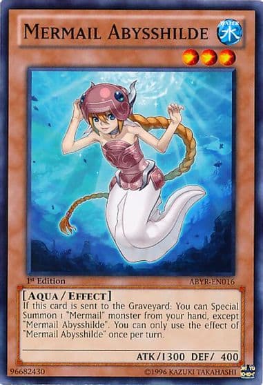 Mermail Abysshilde Abyss Rising Yu-Gi-Oh! card