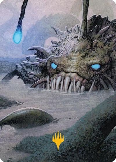 Deceit Art Card Gold Stamped Planeswalker Symbol Art Series: Lorwyn Eclipsed Magic card