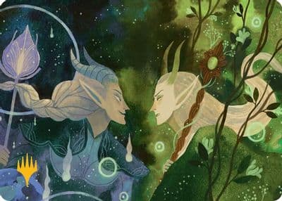 Trystans Command Art Card Gold Stamped Planeswalker Symbol Art Series: Lorwyn Eclipsed Magic card