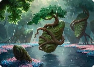 Rain Slicked Copse Art Card Art Series: Lorwyn Eclipsed Magic card