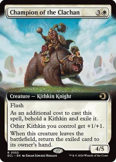 Champion of the Clachan Extended Art Lorwyn Eclipsed Magic card