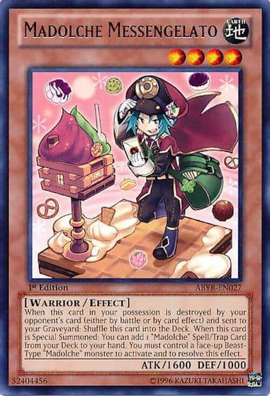 Madolche Messengelato Abyss Rising Yu-Gi-Oh! card