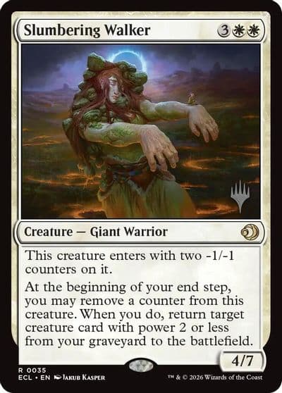Slumbering Walker Promo Pack: Lorwyn Eclipsed Magic card
