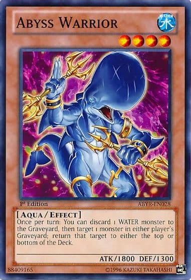 Abyss Warrior Abyss Rising Yu-Gi-Oh! card