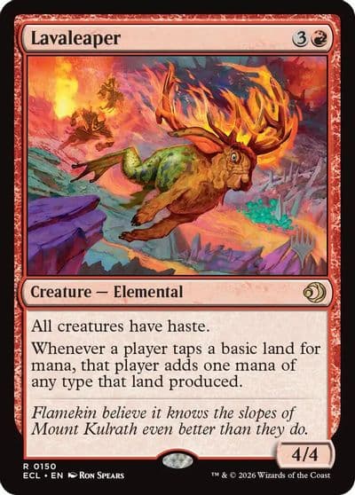 Lavaleaper Promo Pack: Lorwyn Eclipsed Magic card