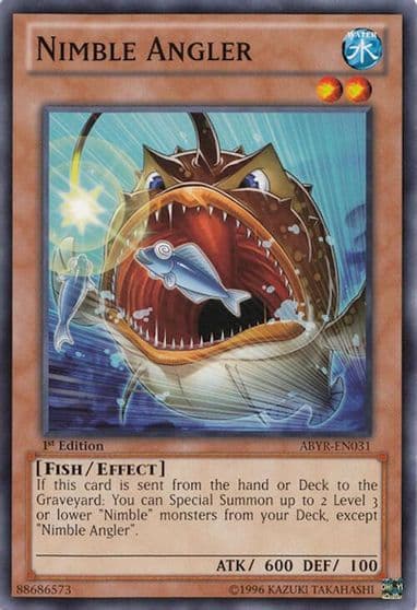 Nimble Angler Abyss Rising Yu-Gi-Oh! card