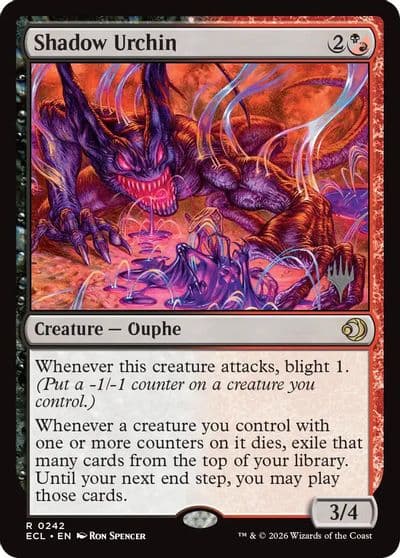 Shadow Urchin Promo Pack: Lorwyn Eclipsed Magic card