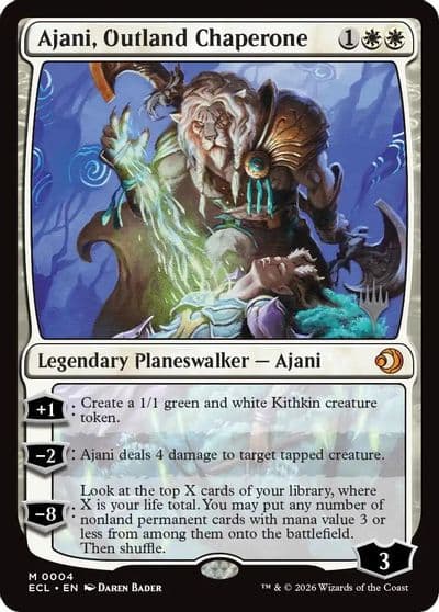 Ajani Outland Chaperone Promo Pack: Lorwyn Eclipsed Magic card