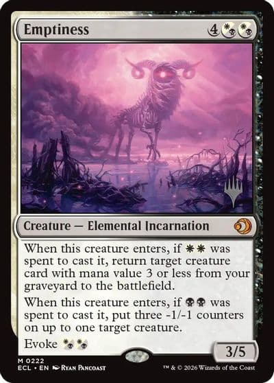 Emptiness Promo Pack: Lorwyn Eclipsed Magic card