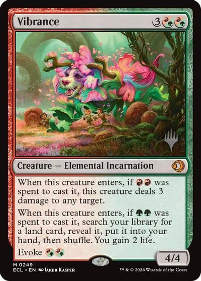 Vibrance Promo Pack: Lorwyn Eclipsed Magic card