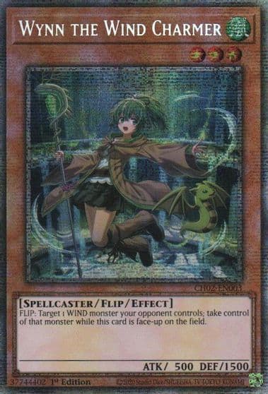 Wynn the Wind Charmer Starlight Rare THE CHRONICLES DECK: Spirit Charmers (All-Foil Edition) Yu-Gi-Oh! card