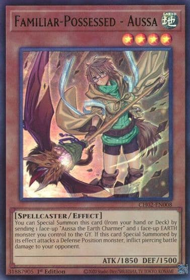 Familiar Possessed Aussa THE CHRONICLES DECK: Spirit Charmers (All-Foil Edition) Yu-Gi-Oh! card