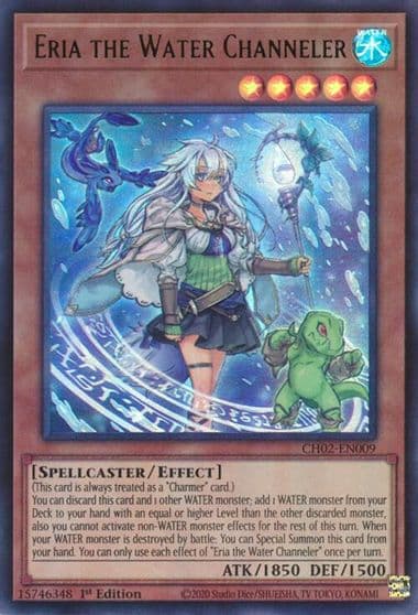 Eria the Water Channeler THE CHRONICLES DECK: Spirit Charmers (All-Foil Edition) Yu-Gi-Oh! card