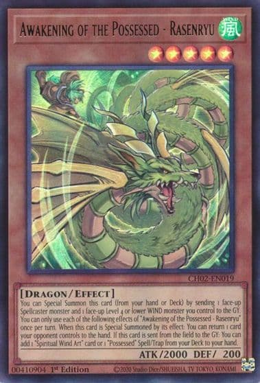 Awakening of the Possessed Rasenryu THE CHRONICLES DECK: Spirit Charmers (All-Foil Edition) Yu-Gi-Oh! card