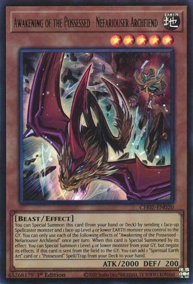 Awakening of the Possessed Nefariouser Archfiend THE CHRONICLES DECK: Spirit Charmers (All-Foil Edition) Yu-Gi-Oh! card