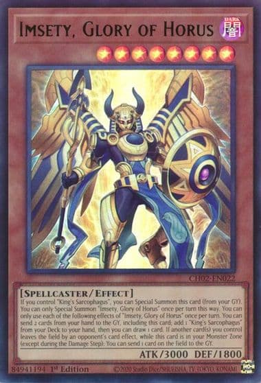 Imsety Glory of Horus THE CHRONICLES DECK: Spirit Charmers (All-Foil Edition) Yu-Gi-Oh! card