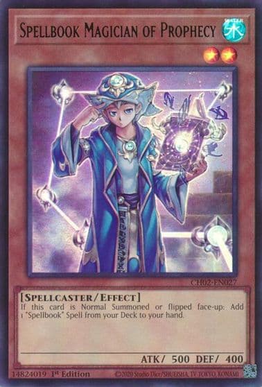 Spellbook Magician of Prophecy THE CHRONICLES DECK: Spirit Charmers (All-Foil Edition) Yu-Gi-Oh! card
