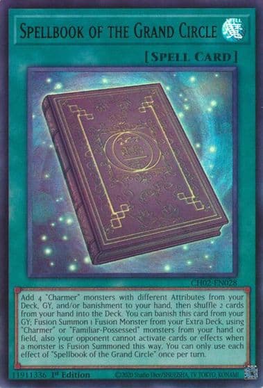 Spellbook of the Grand Circle Ultra Rare THE CHRONICLES DECK: Spirit Charmers (All-Foil Edition) Yu-Gi-Oh! card