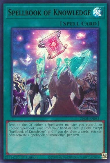 Spellbook of Knowledge THE CHRONICLES DECK: Spirit Charmers (All-Foil Edition) Yu-Gi-Oh! card