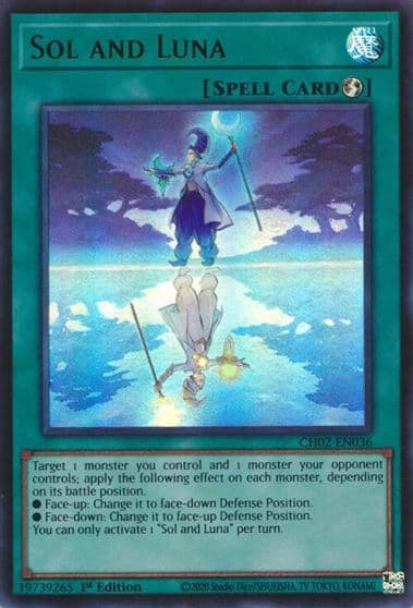 Sol and Luna THE CHRONICLES DECK: Spirit Charmers (All-Foil Edition) Yu-Gi-Oh! card
