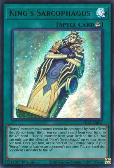 Kings Sarcophagus THE CHRONICLES DECK: Spirit Charmers (All-Foil Edition) Yu-Gi-Oh! card