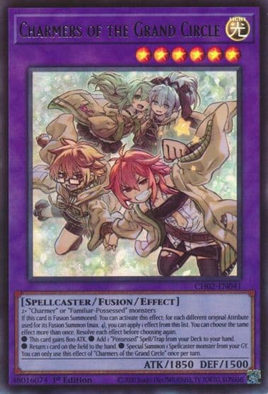 Charmers of the Grand Circle Ultra Rare THE CHRONICLES DECK: Spirit Charmers (All-Foil Edition) Yu-Gi-Oh! card