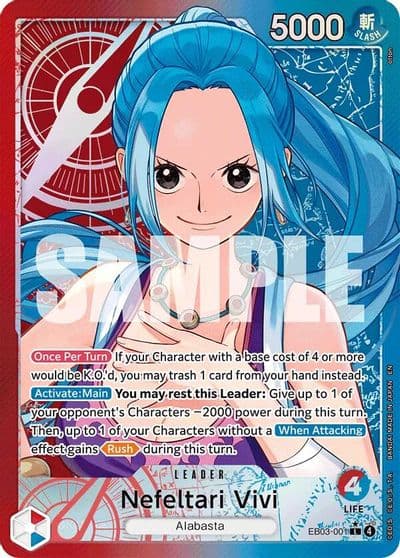 Nefeltari Vivi 001 Alternate Art Extra Booster: One Piece Heroines Edition One Piece card
