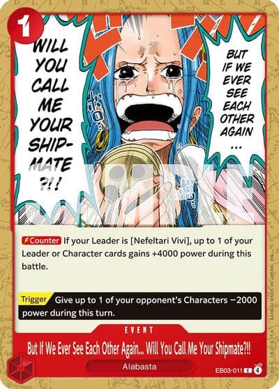 But If We Ever See Each Other Again Will You Call Me Your Shipmate Extra Booster: One Piece Heroines Edition One Piece card